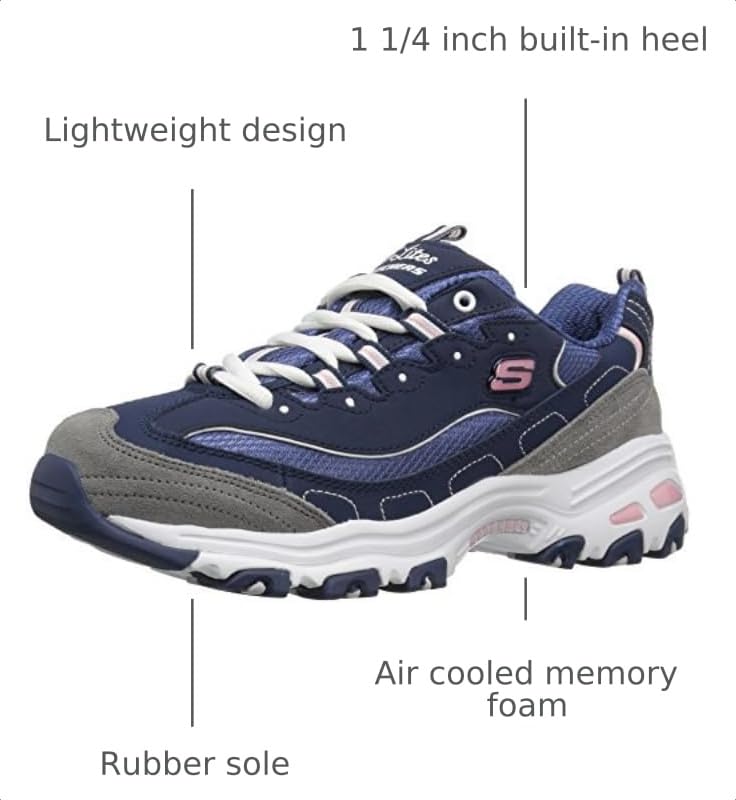 Image of Skechers Women's D'Lites Original Lace-Up Sneaker