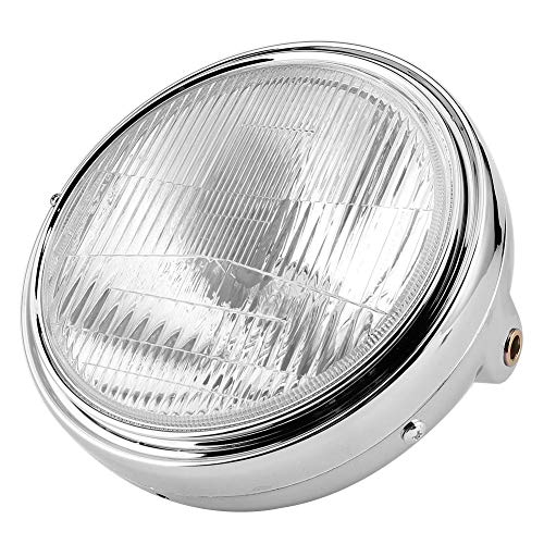 Akozon Faro de faro de motocicleta brillante 7-7 / 8in 35W Ajuste para CB400 CB500 CB1300