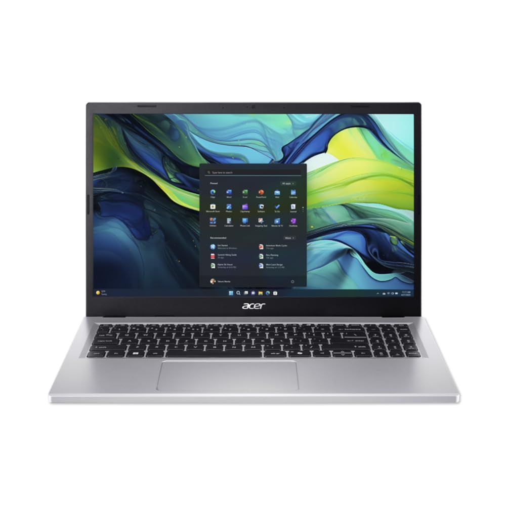 acer Aspire Go 15 AG15-42P, Ordenador Portátil 15.6" Full HD (AMD Ryzen 7 5825U, 32 GB RAM, 512 GB SSD, AMD Radeon Graphics, Windows 11 Home), Color Plata, Teclado QWERTY Español