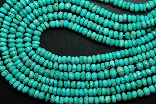 Perles de turquoise Sleeping Beauty naturelle d'Arizona, le cadeau de la Terre