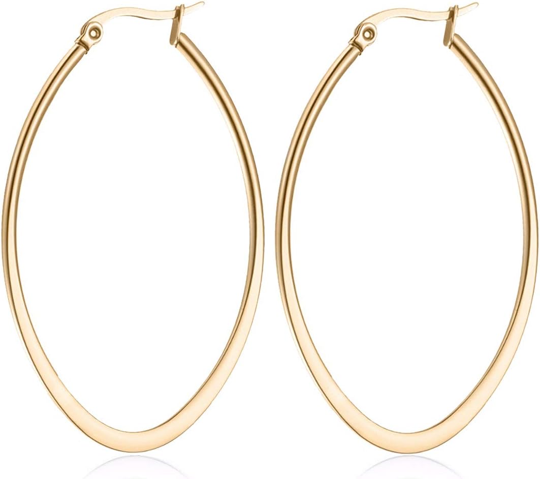 day.berlin Orecchini a cerchio piccoli Elo placcati in oro 18k