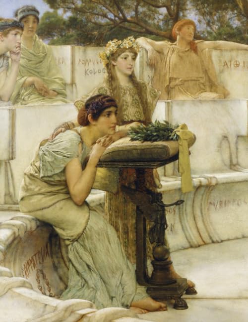 Lawrence Alma-Tadema LARGE Notebook #17: Notebook College Ruled to Write in 8.5x11" LARGE 100 Lined Pages, Sappho and Alcaeus