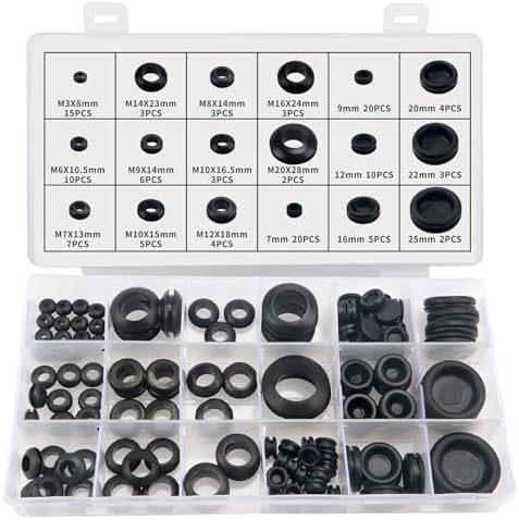 30 Pièces Passe-Fil Caoutchouc Étanche 18mm - Joints Câbles Protection ID 18mm OD 22mm