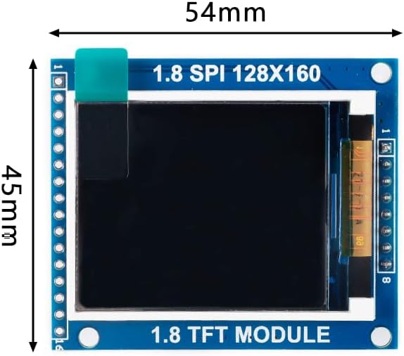 1Pc 1.8-Inch TFT LCD Display Module ST7735S SPI 128x160 Resolution