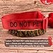 Handmade DO NOT PET Dog Collar - Choice of 20 Custom Embroidered Safety Phrases, Special Needs-Warning-Dog Collar for Large-Medium-Small Dogs Made in USA (Medium (1½ x 12-19