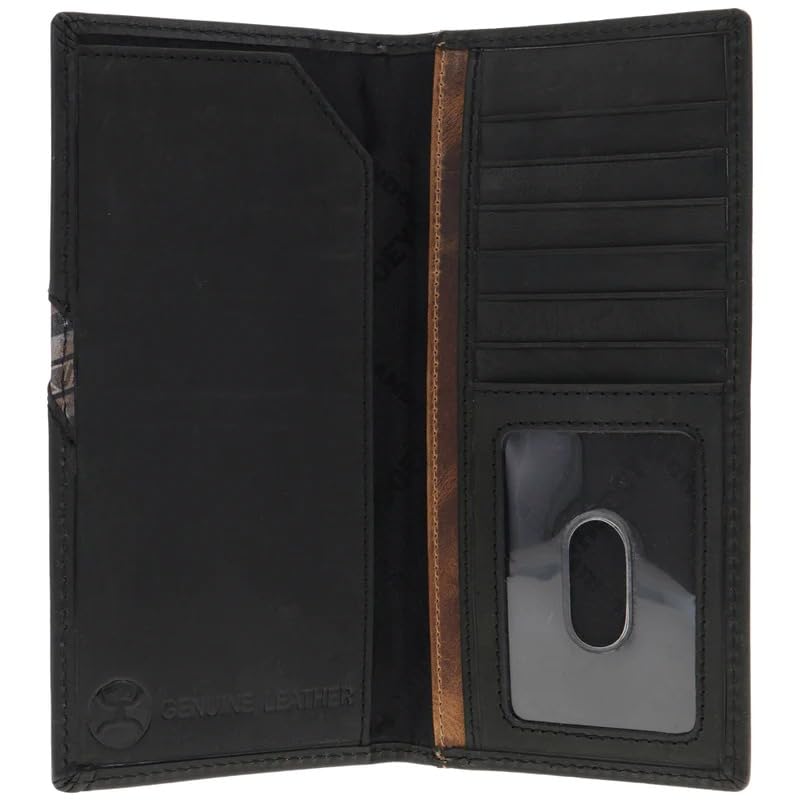 HOOEY Leather Men’s Western Rodeo Wallet (Hooey Original - Black/Lakota)3