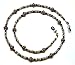 Jet/Black Austrian Crystal Bronze/Copper Bead Mix Eyeglass Chain Holder