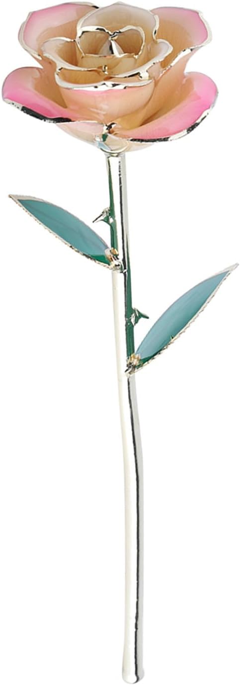 Yosoo 24k Gold Rose, Real Rose Dipped in 24k Gold with Stand, 11-12 Inches Long Stem, Handcrafted with Certificate for Forever Love Gift