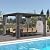 10' ×12' Outdoor Louvered Pergola, Aluminum Outdoor Louvered Pergola Patio with Adjustable Roof for Outdoor Deck, Backyard, Garden