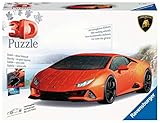 Geschenk für Autoliebhaber: Mit seinen drehbaren Rädern begeistert das 3D Puzzle Lamborghini Huracán EVO die Autofans aller Altersklassen und eignet sich dadurch als Geschenk zu Weihnachten, Geburtstagsgeschenk oder Ostergeschenk