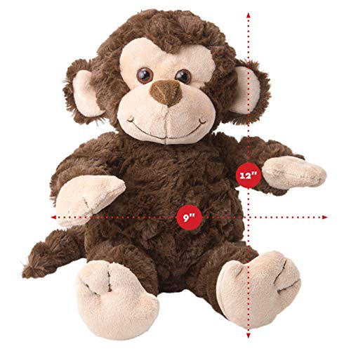 Dragon Drew Elephant And Monkey Stuffed Animals - 2 Soft Plush Animal Toys For Baby, Toddler And Kids - Cute And Cuddly Friends For Boy Or Girl - Great Gift For Easter, Christmas, Birthday #TOP3