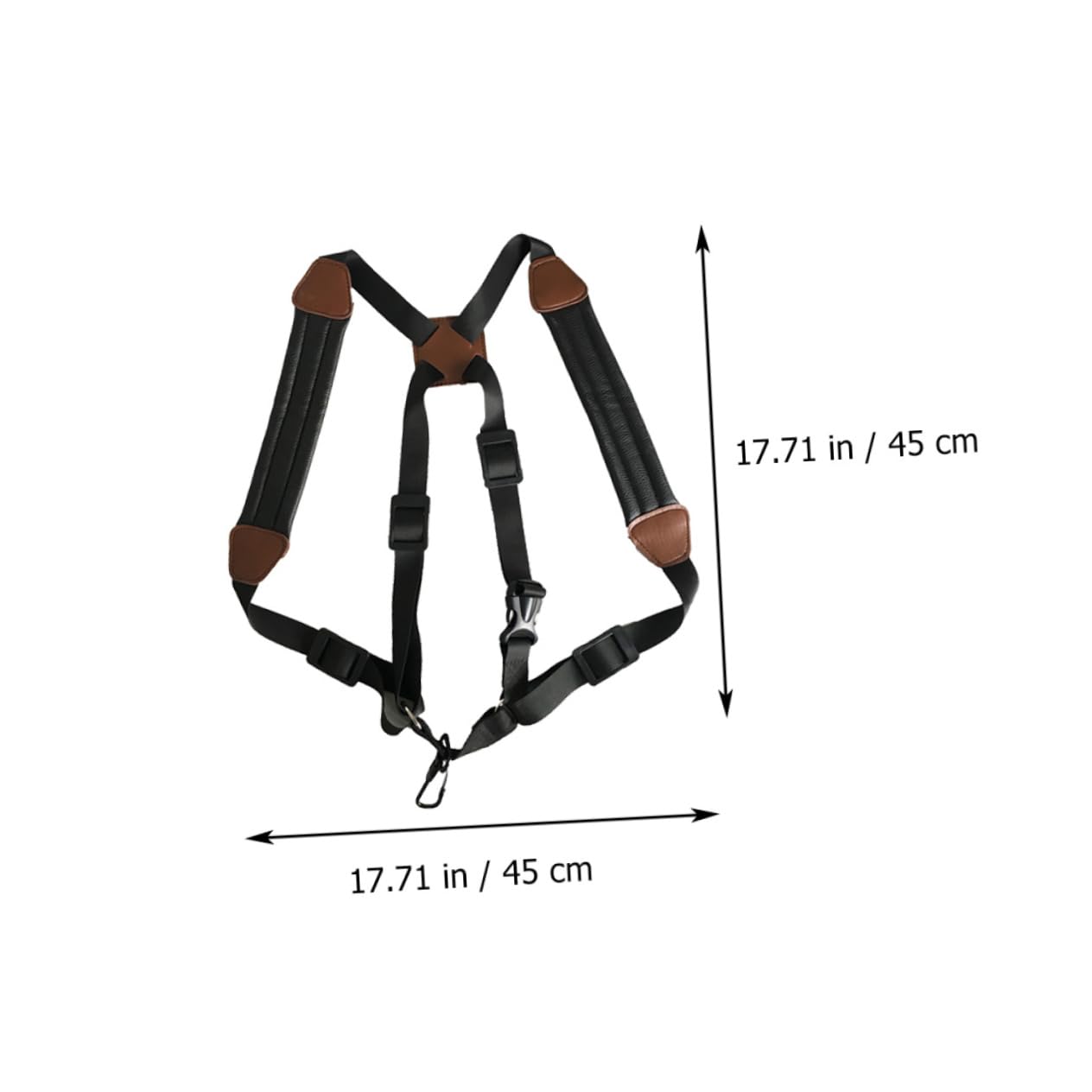 Abaodam 2pezzi Cintura Per Saxofono Con Doppia Spalla Comodo Per Adulto e Design Ergonomico Per Evitare Dolori Materiali Resistenti e Sicuri
