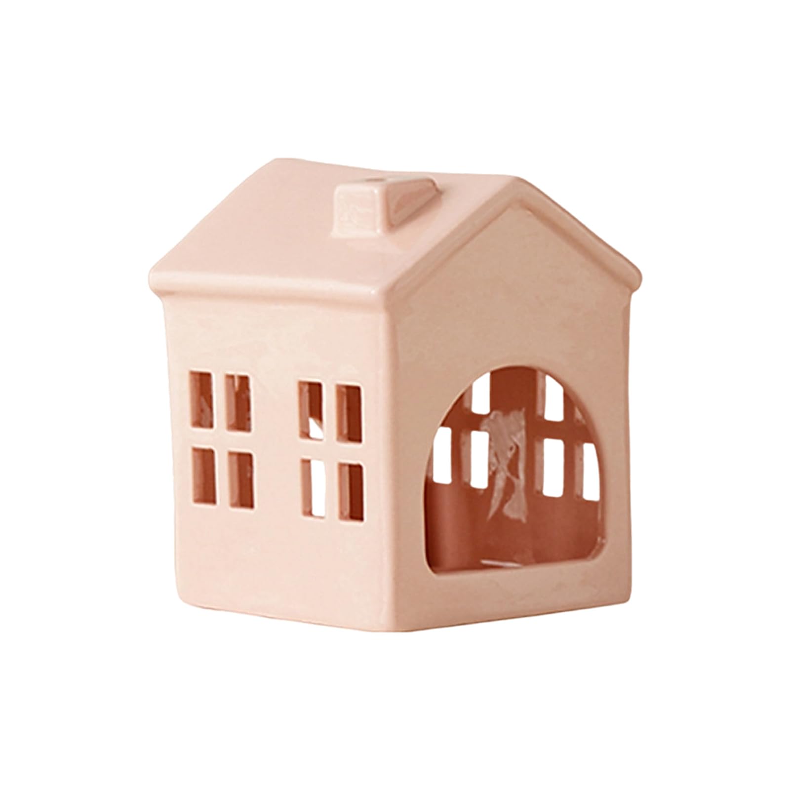 Christmas Holders for Centerpieces Ceramic Candlestick Home Decors Minis House Tealight Candleholders Tealight Votive