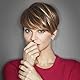 PHOCAS Kurze Echthaar-Pixie-Perücken mit Pony für Frauen, kurze braune Pixie-Cut-Perücke, natürliche Mode, glatte Mode, keine Spitze, kurze Echthaar-Perücken