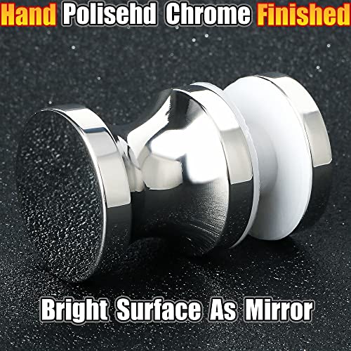 Alise Shower Glass Door Handle,Sliding Shower Doors Knob,One Sided Pull Hardware Replacement Parts For Bathroom Glass Doors,L9000 Solid Sus304 Stainless Steel Polished Chrome #TOP2