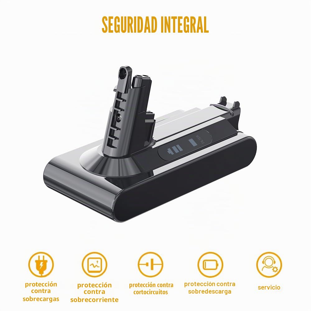 STANEW Batería de Repuesto para Dyson V10 SV12 con filtros, Batería para Dyson Aspiradora V10, Absolute,Cyclone, Animal, Absolute, Fluffy, Motorhead, Total Clean, Li-Ion 25.2v 3900mAh