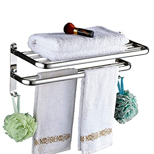 Porte-serviettes double barre contre l'humidité pour un séchage rapide de vos draps de bain