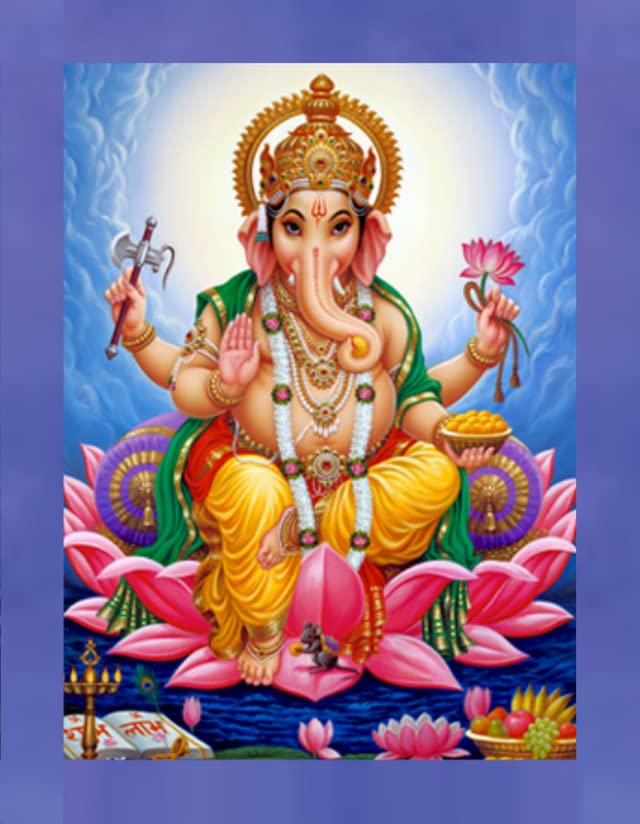 Moda Bella Ganesh Ji Sign Stickers Self Adhesive Ganesh Ji Signage