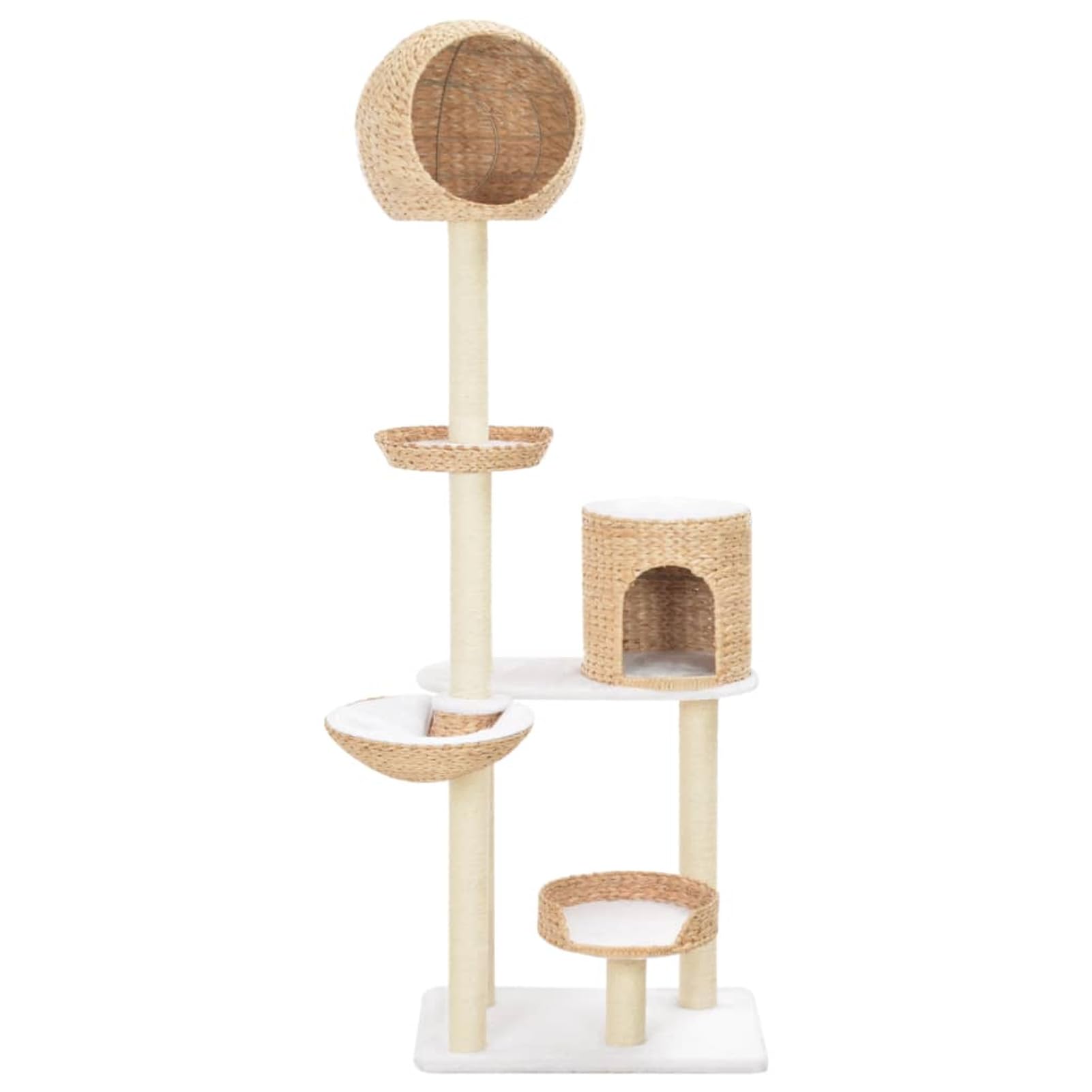 ShGaxin Rascador para Gatos de Hierba Marina con Poste de sisal, Gatos Accesorios, Juguete Gatos, Arbol para Gatos, Arranhador para Gatos, Arbol Rascador Gatos,