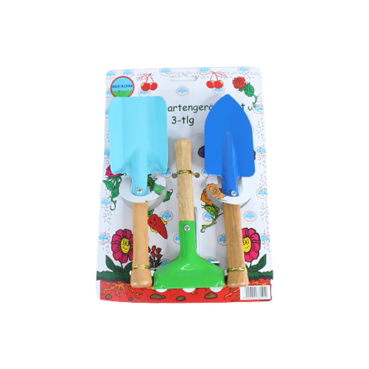 Wonderland Set of 3 Kids Garden Tool Set (Cultivator, Spade and Shovel) with Wooden Handle, Beach Set, Gift, Birthday Return Gift, Gardening Tools (B072593FVP) Amazon Price History, Amazon Price Tracker
