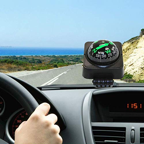 Brújula de navegación para tablero de auto ajustable miniatura 6