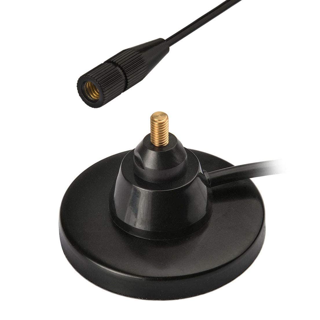 Bingfu Antenne Radio VHF UHF Mobile Véhicule Voiture Double Bande VHF UHF 136-174MHz 400-460MHz Base Magnétique PL259 Antenne Mâle pour BTECH ICOM Midland AnyTone Amateur