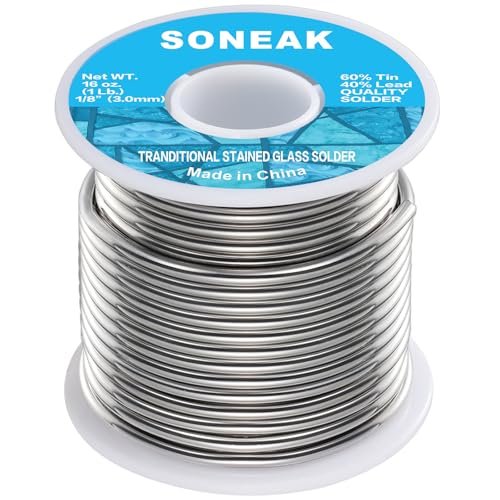 Fil à souder 60/40 pour vitrail (3,0 mm 455 g)