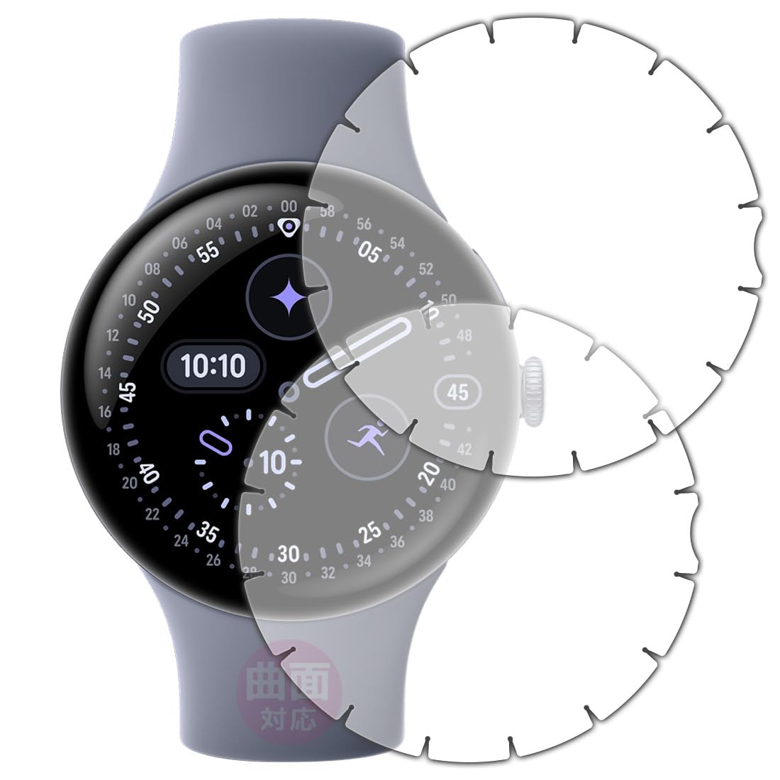 Amazon.co.jp: PDA工房 Google Pixel Watch 4[45mmモデル用][端まで 