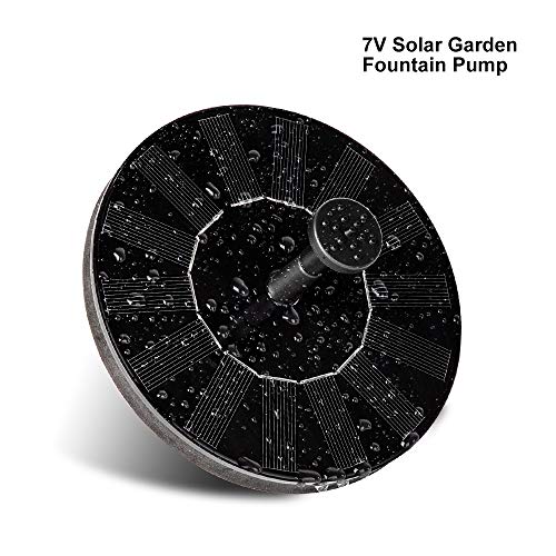 HCHD 2020 New Solar Panel Water Fountain Garden Fountain Pump Solar Garden Fountains Waterfalls Power Bird Fountain Powered Water Pump