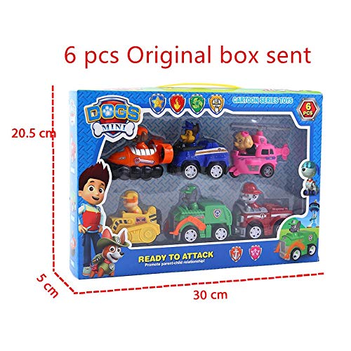 NOLOGO YL Original Box Paw Patrol Dogs Rescue Set Puppy Patrol Toys Cars Patrulla Canina Ryder Anime Action Figures Model Car Toy Gift ( Color : 5 )