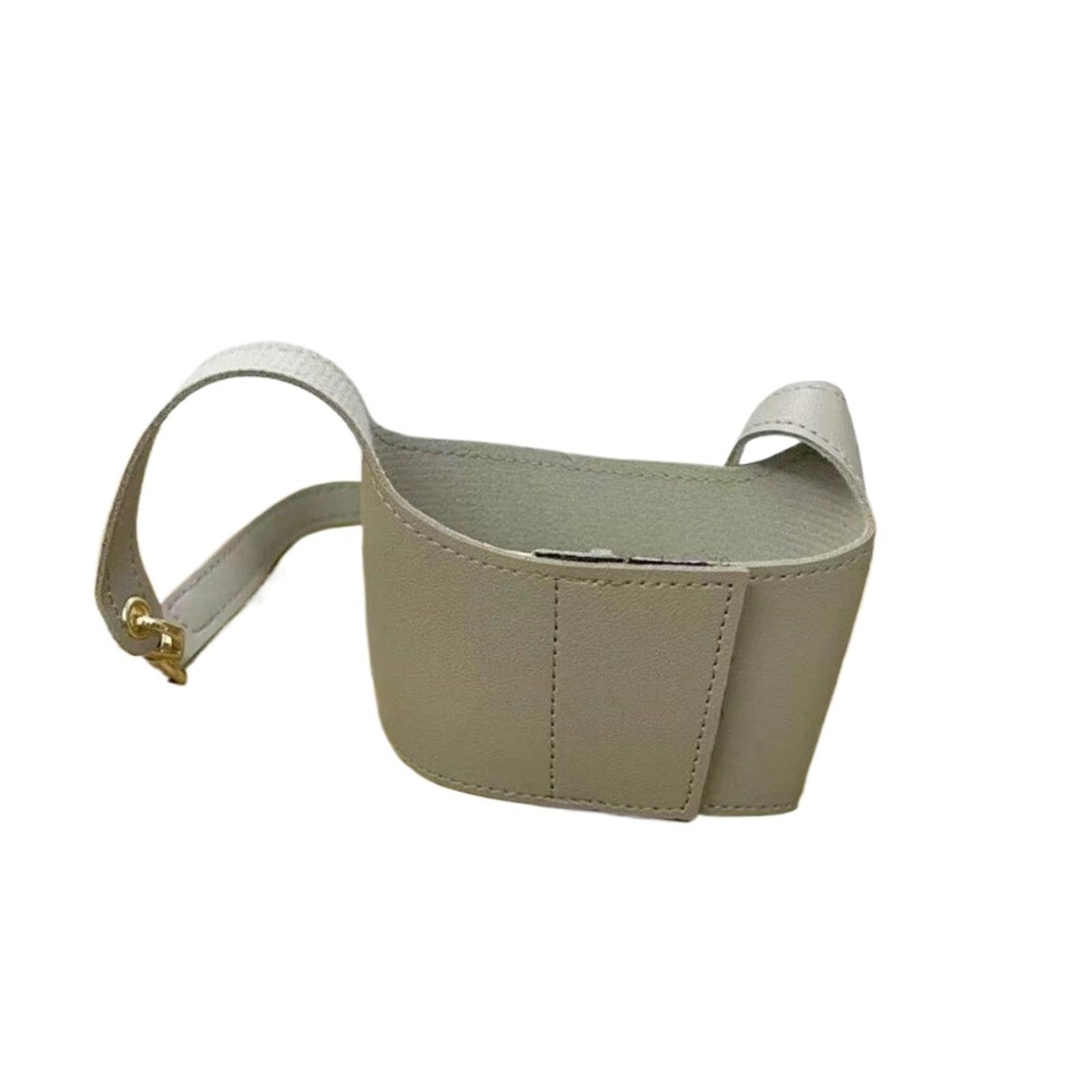 Funda Botella Agua Funda de taza cuero con diseño portátil 3 piezas | Uso universal del viaje de la manga de la botella de agua del ajuste(Grey)