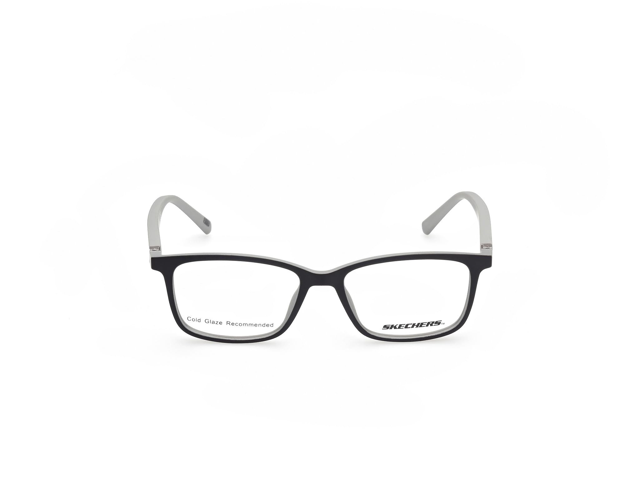 Skechers Brille mit Sehstärke für Jungen optional mit Sonnenbrillentönung oder Blaulichtfilter, Rechteckig, gefertigt aus Kunststoff, Modell: SE1173 (inklusive Brillenetui)