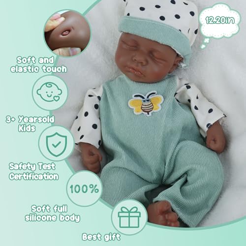 Muñeca Bebé Reborn de Silicona Realista 12 in miniatura 3