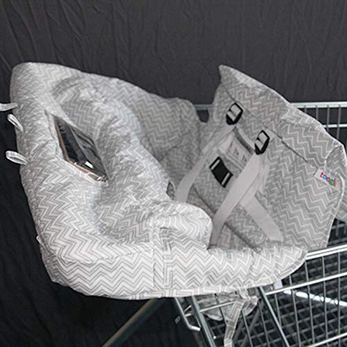 2-in-1 Winkelwagen Cover Mat en Hoge Stoel Cover voor Baby, Opvouwbaar Als Zak/Yinuoday Universele Kruidenier Koffer Mat… - Image 3