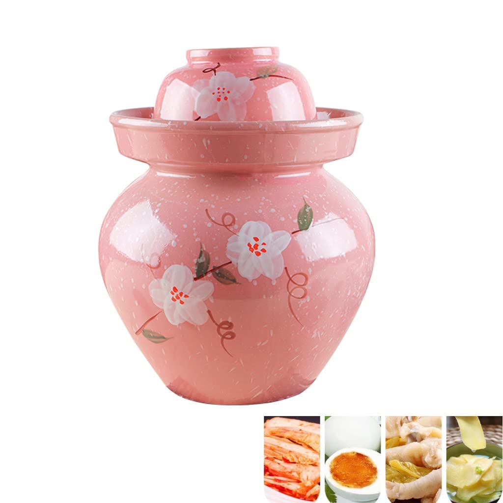 Barattoli for sottaceti in ceramica sani con coperchio a chiusura ermetica Barattoli for la fermentazione del contenitore for alimenti, for tavolo da pranzo Kimchi crauti sottaceti Verdure fermentate,