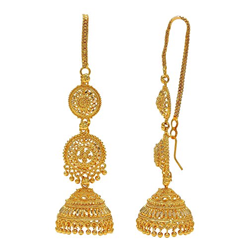 Jwellmart Gold Plated Alloy Jhumka Earrings for Women2