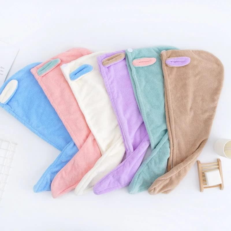 ヘアドライハット マイクロファイバーバスタオル レディードライ ヘアキャップ 速乾シャワーキャップ ヘアドライキャップ（Aワンサイズ