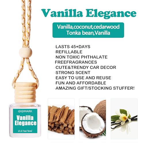 Image of Air Freshener Hanging, Essential Oil Diffuser for Car, Hanging Car Air Freshener, Long Lasting Automobile Aromatherapy Diffuser Bottle