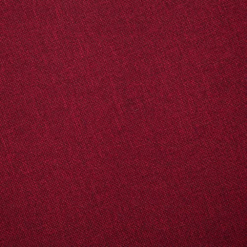 vidaXL-Sofa-de-Tela-2-Plazas-Vino-Tinto-Asiento-Taburete-Sillon-Silla-Taburete-Banco-Banquillo-Mueble-Mobiliario-Salon-Comedor-Cocina-Hogar