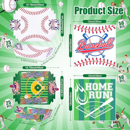 Bandejas de comida para fiesta de béisbol para servir snacks sin manchas de grasa en cumpleaños 6