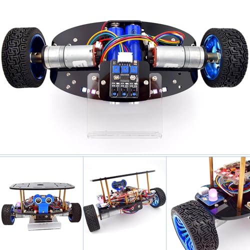 Adeept Self-Balancing Robot Car Kit(Compatible with Arduino IDE), STEM Projects Kit, Robotics & Engineering Kit, Programming Set, Line Tracking, Ultrasonic Sensor, IR Wireless Remote Control - Image 6