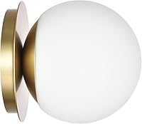 Vista 15 de Apliques de pared cromados, aplique de globo moderno de 1 luz, lámpara de pared para dormitorio, baño, sala de estar y pasillo, iluminación