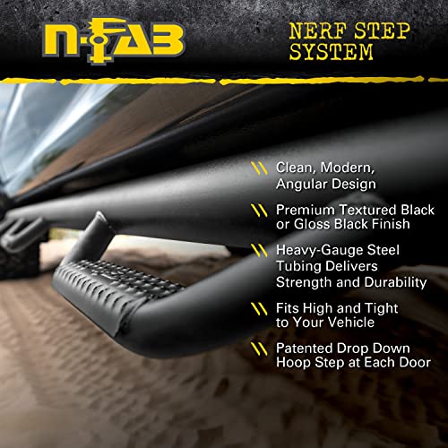 N-Fab Nerf Steps | Textured Black, Wheel-To-Wheel | T1464R | Fits 2014-2023 Toyota 4-Runner (Does Not Fit 2010-2019 Limited And 2010-2013 Sr5 Models) Suv, Srw Gas #TOP3