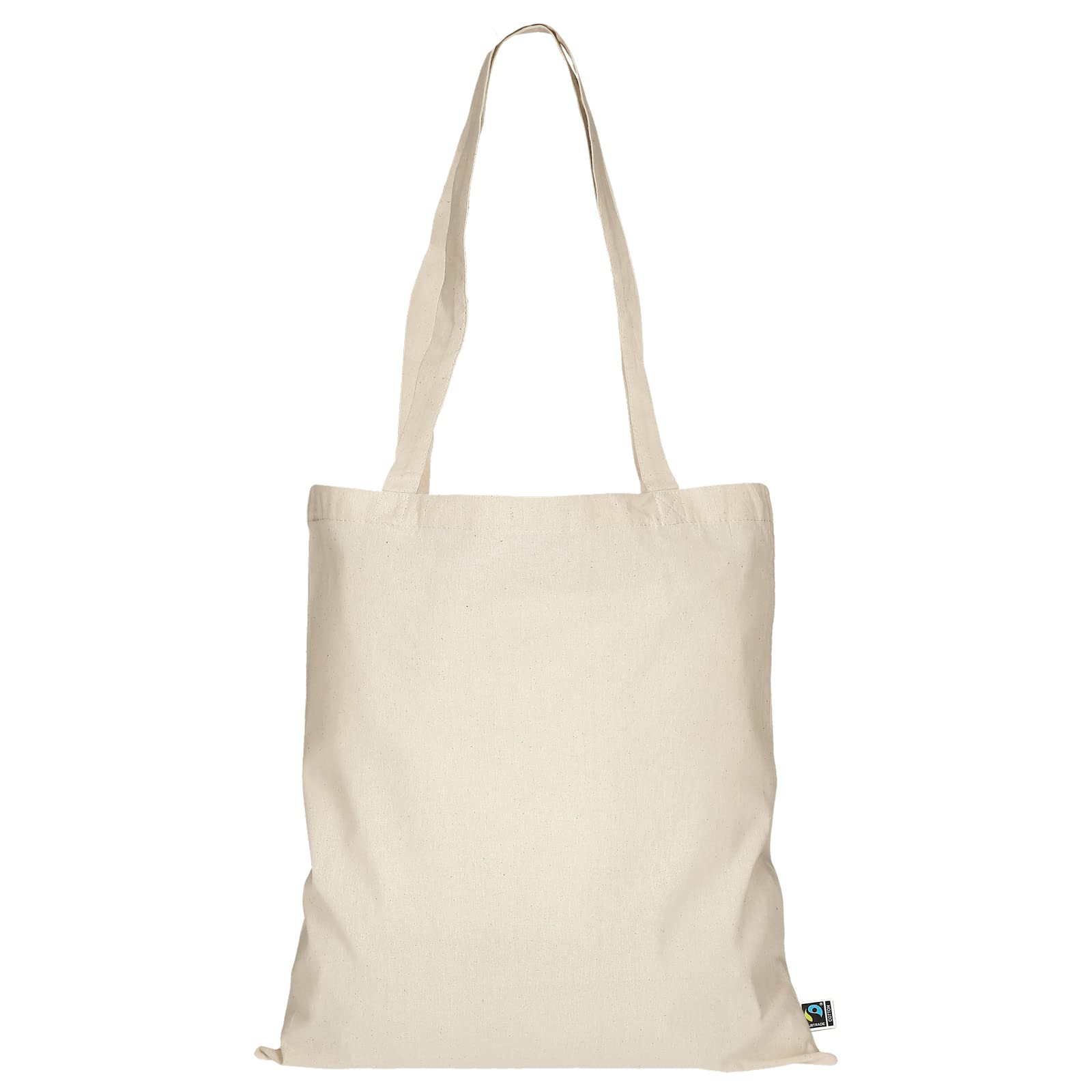 TEXXILLA Fairtrade katoenen tassen, verpakking van 10 stuks