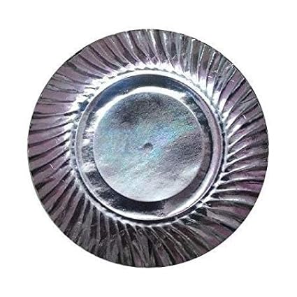 V4L 100% Natural, Biodegradable, Compostable, Ecofriendly, Safe & Hygienic Disposable Paper Plates for Birthday Party Event Office Home Outing Size 6 Inch Pack of 50