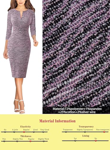 Image of VFSHOW Womens Slim Zipper Up Work Business Office Party Bodycon Pencil Sheath Dress