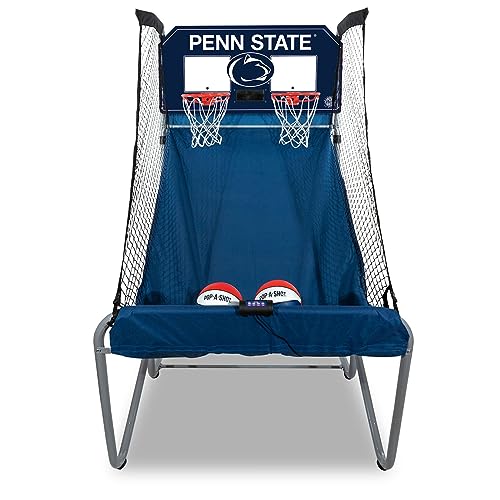 Pop-A-Shot - Home Dual Shot with Penn State Nittany Lions NCAA Graphics l Sensor Scoring l 16 Game Modes l 7 Balls l Foldable Storage l for All NCAA Fans