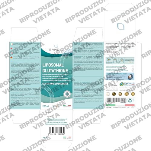 Bandini® Glutatione Liposomiale 250ml | 250mg L-Glutatione Setria Ridotto e Bioattivo da fermentazione per dose | Antiossidante, Anti Invecchiamento, Contrasta i Radicali Liberi | senza OGM, Vegan - 5
