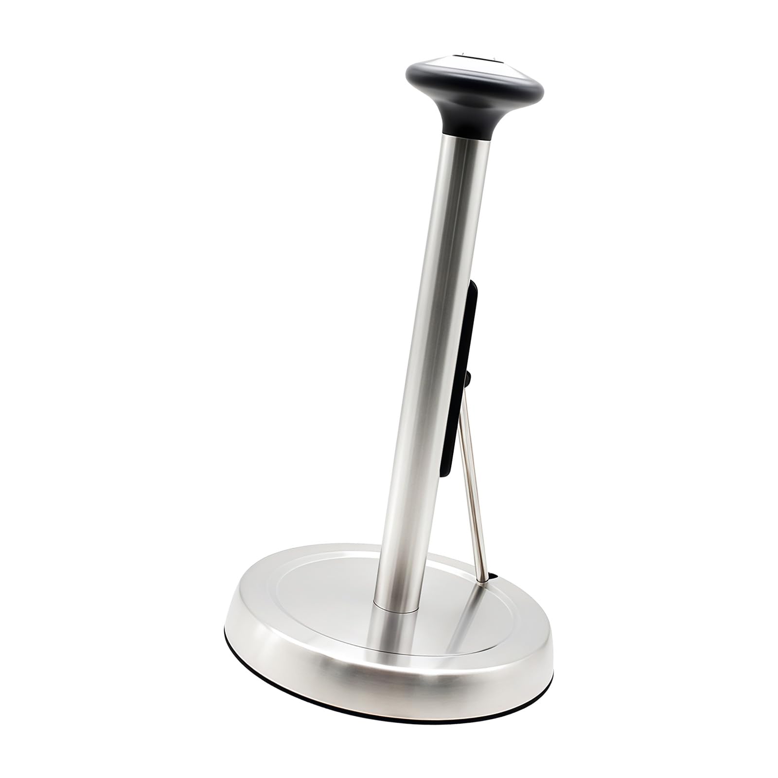 Kitchen Paper Towel Stand with Weighted Base and Ergonomic Handle Spring Loaded Dispenser Spring Loaded Dispenser