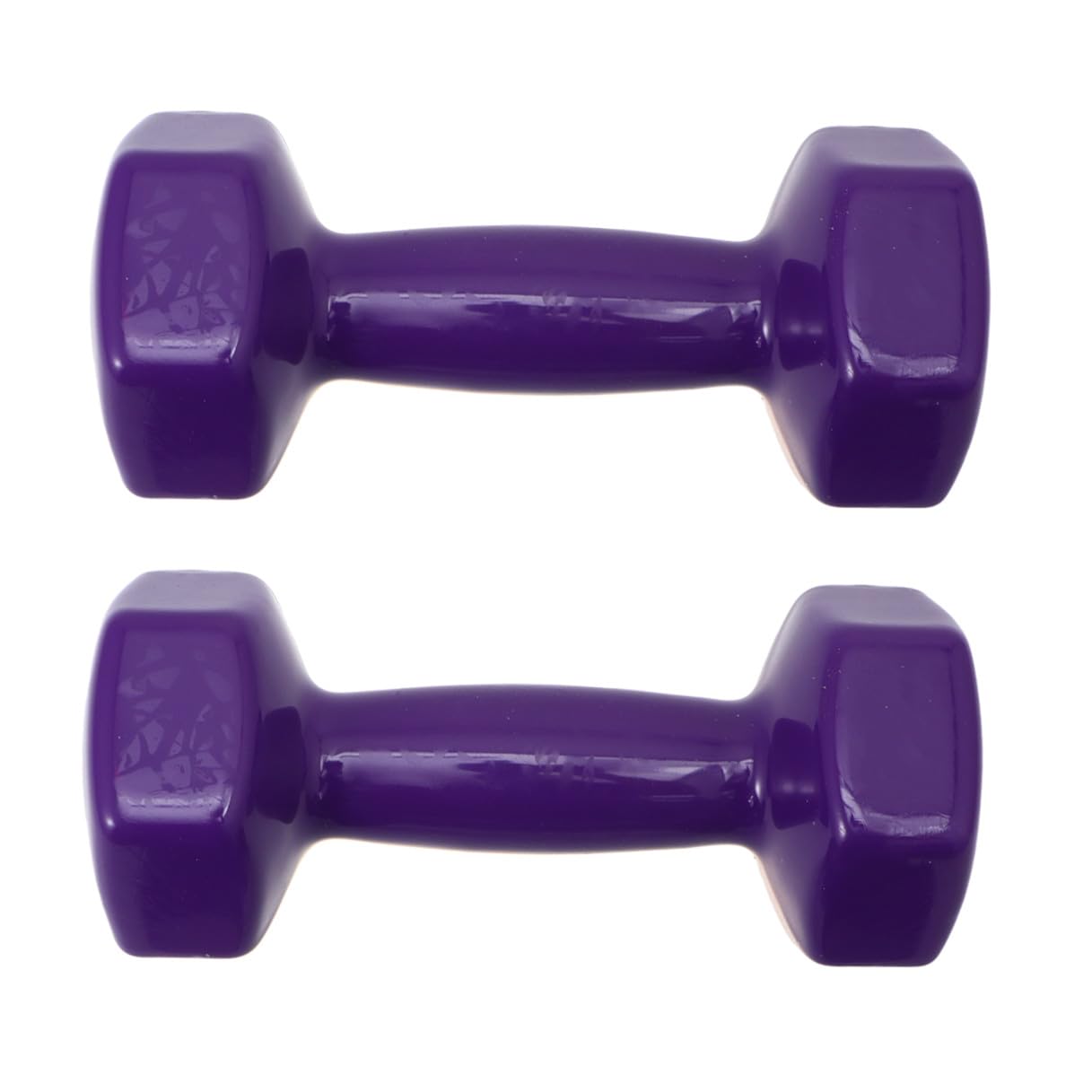 Non-slip Cast Iron Dumbbells with Plastic Coating 6kg Set 3kg X2 Hand Weights Gym Fitness Equipment for Men